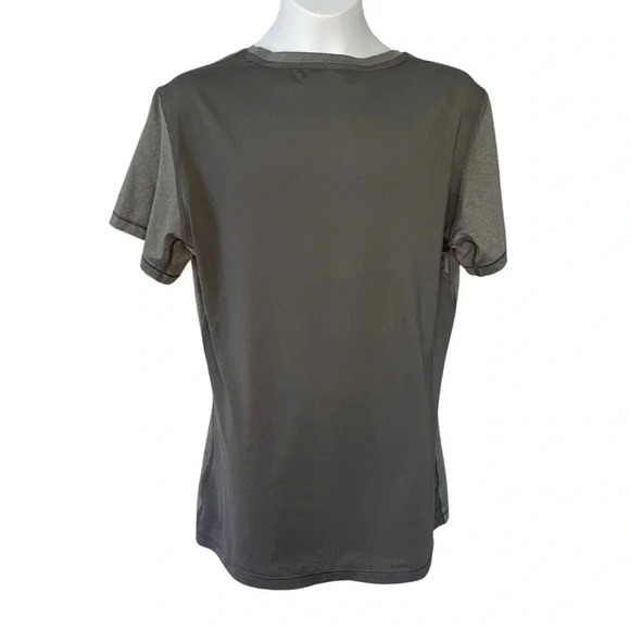 Nike Pro Dri Fit Women's Large Gray Perforated Back Active Shirt - Short Sleeves - Picture 5 of 8